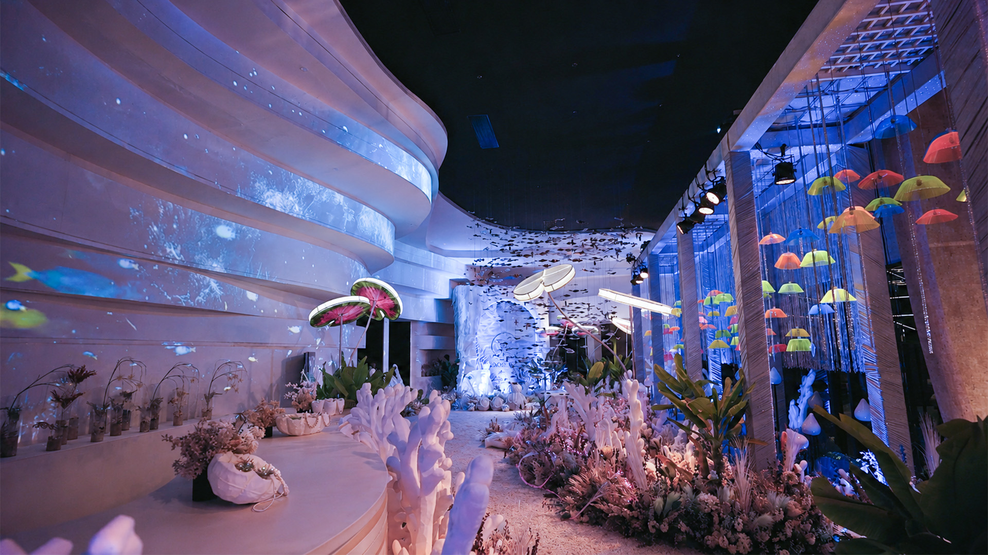 The Zora venue backdrop