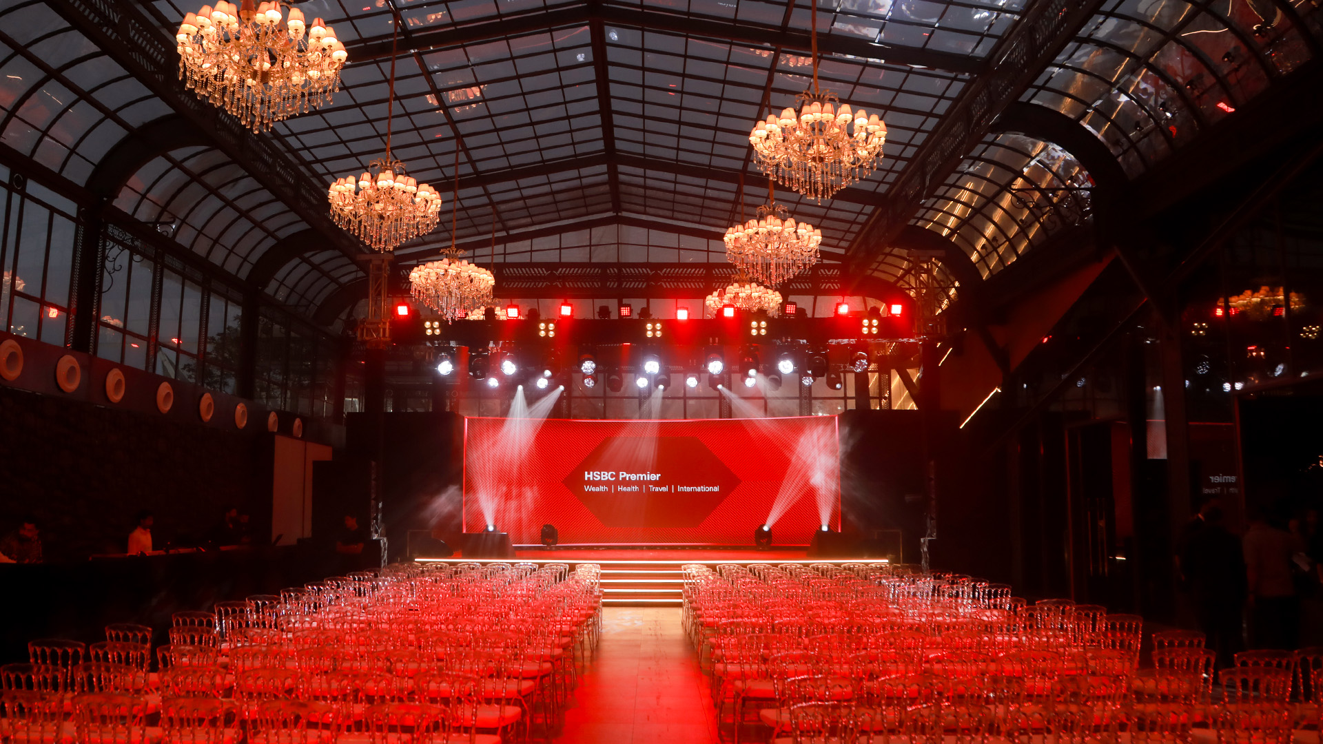 The Zora venue backdrop
